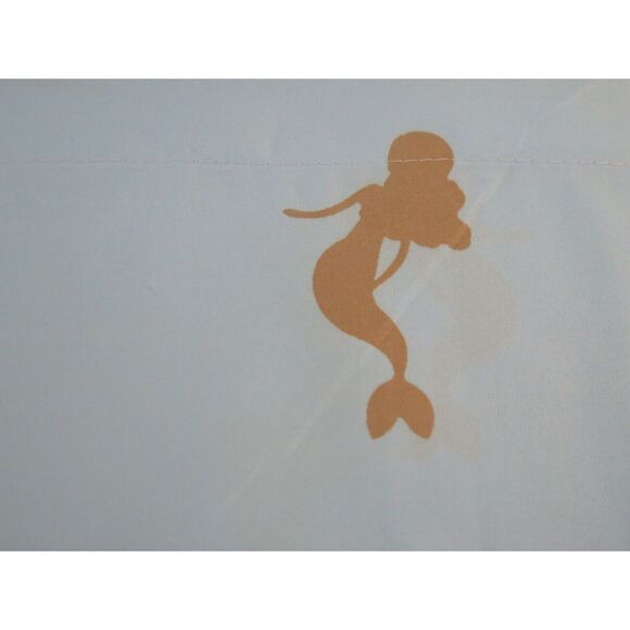 Sparkle & Shine Collection Aqua Blue Glitter Gold Mermaid 3Pc TWIN Sheet Set $68 - Picture 7 of 10